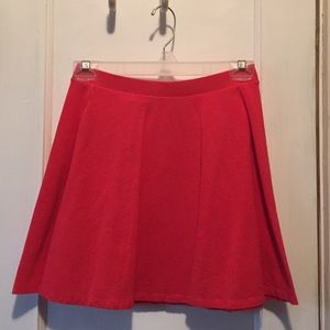 Coral circular skirt