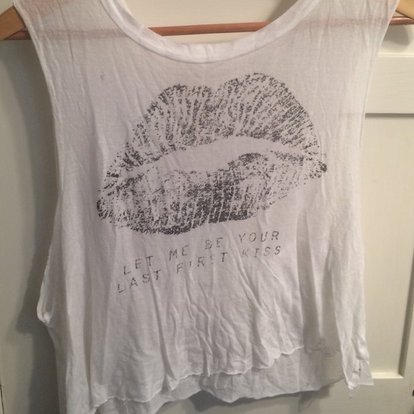 "Let Me Be Your Last First Kiss" Muscle Tee - Picture 1 of 1