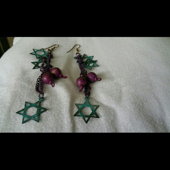 Antique King David long earring sets