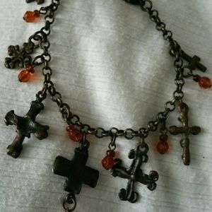 Cross braclet antique