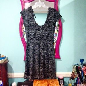 Urban Outfitters black and white detailed dress!