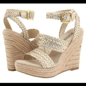 Michael Kors  gold wedges