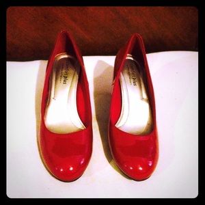 Ruby red heels 3-3 1/2 inch