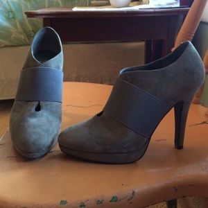 Grey Suede Pumps