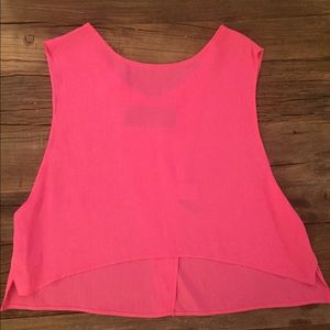Reformation Hot Pink Silk Top