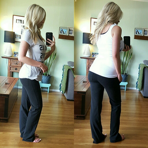 RESERVED Black Bootcut Yogas - Picture 3 of 4