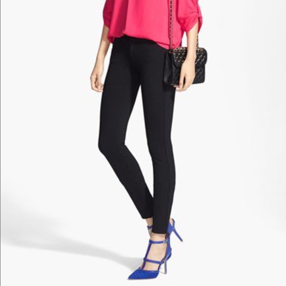 KUT from the Kloth Pants - 'Diana' Ponte Knit Five Pocket Skinny Black Pants