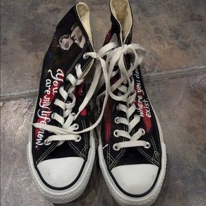 Custom Painted Twilight Hi Top Converse
