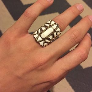 Enamel statement ring