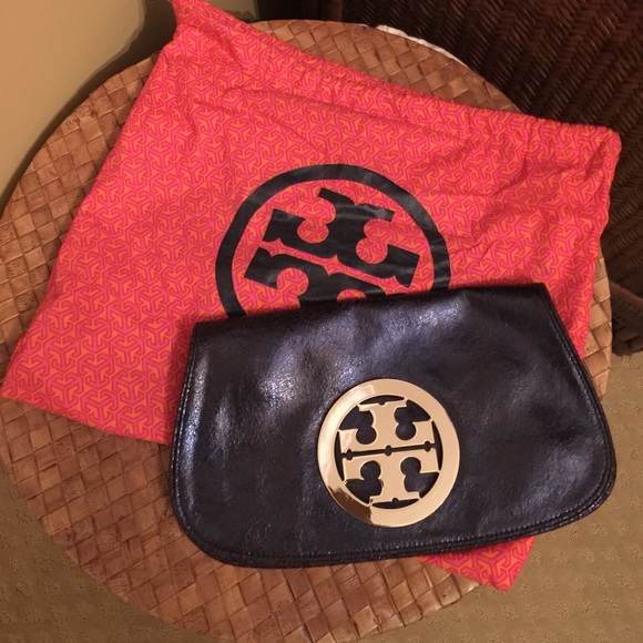 Tory Burch leather clutch