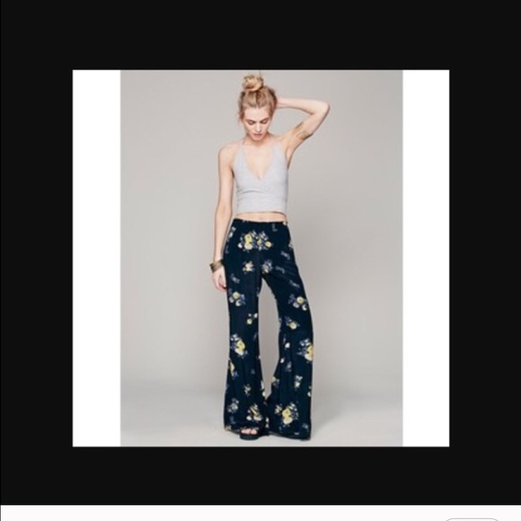 Free People Floral Hippie Pants