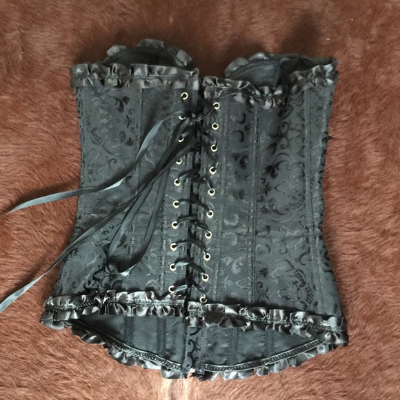 ❌❌SOLD❌❌Black bustier corset top lingerie - Picture 3 of 4