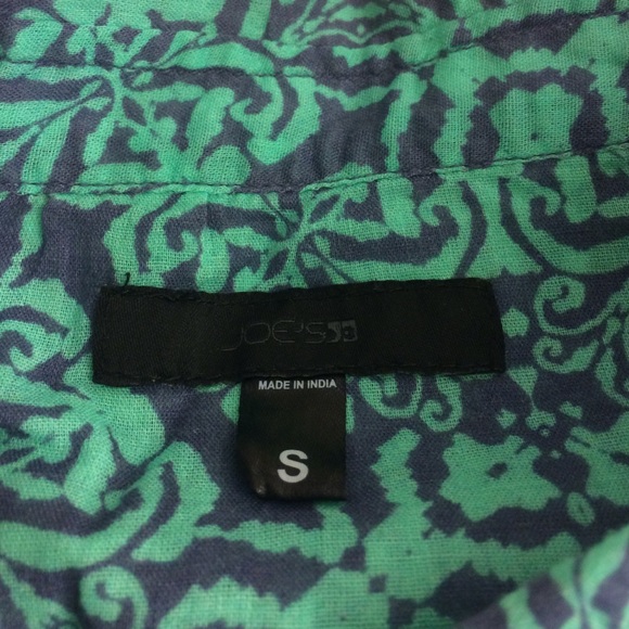 Joe's turquoise pattern button down shirt - Picture 3 of 3