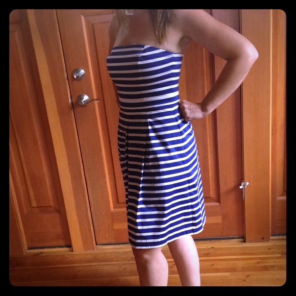 Navy & White Dress