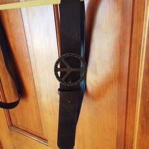 Peace sign belt