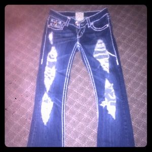 LA Idol jeans zipper needs replaced size 3