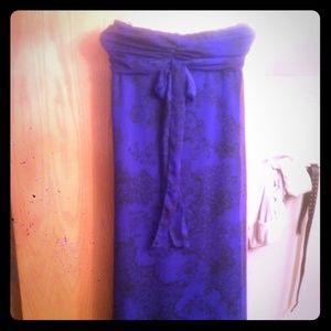 Strapless maxi dress