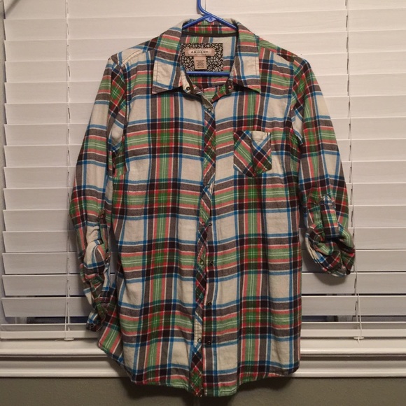 Button up plaid shirt