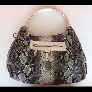 *Sold* Kenneth Cole Snake Skin Print Med Hobo