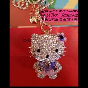 Betsey Johnson Hello Kitty Rhinestone necklace