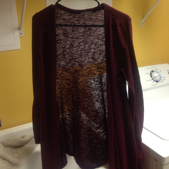Maroon cardigan