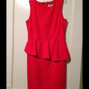 Ann Taylor Loft Dress orange/red