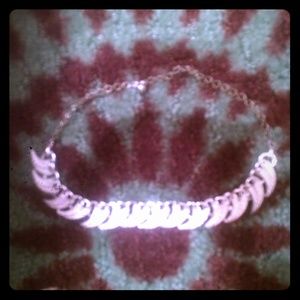 Silver vintage choker necklace