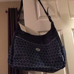 Blue diaper bag