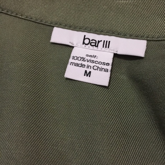 Bar III Crop Military Olive Jacket - Picture 2 of 4
