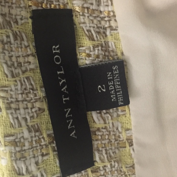 Ann Taylor Yellow Tweed Skirt - Picture 3 of 3