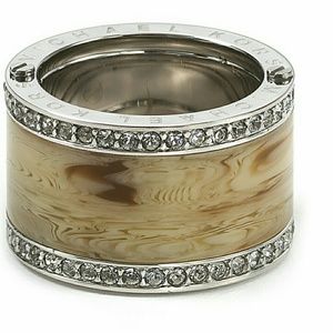 MICHAEL KORS  African safari horn ring