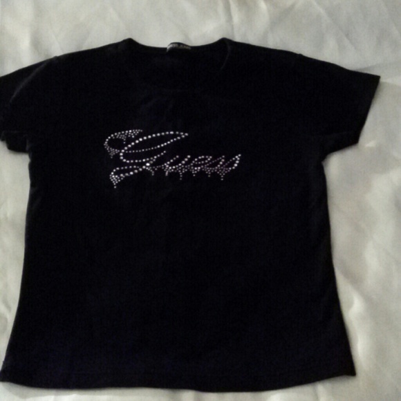 TANK TOP BLACK GUESS JEANS