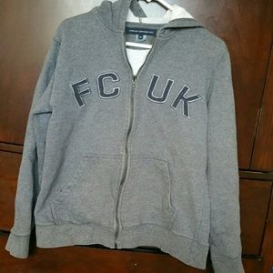 French Connection "FCUK" Gray Hoodie