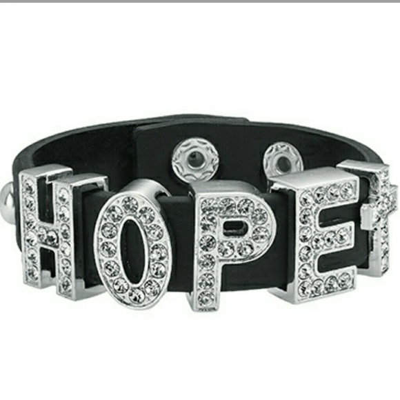 Black snap bracelet