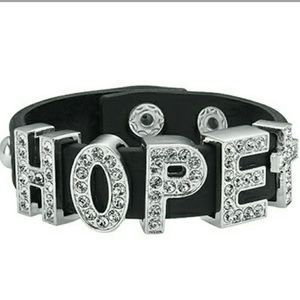 Black snap bracelet