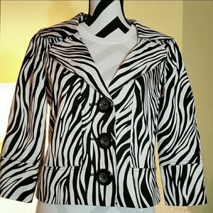 Women's zebra blazer