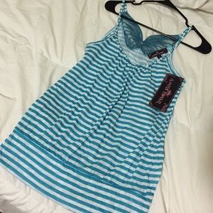 Striped Butterfly Tank Top