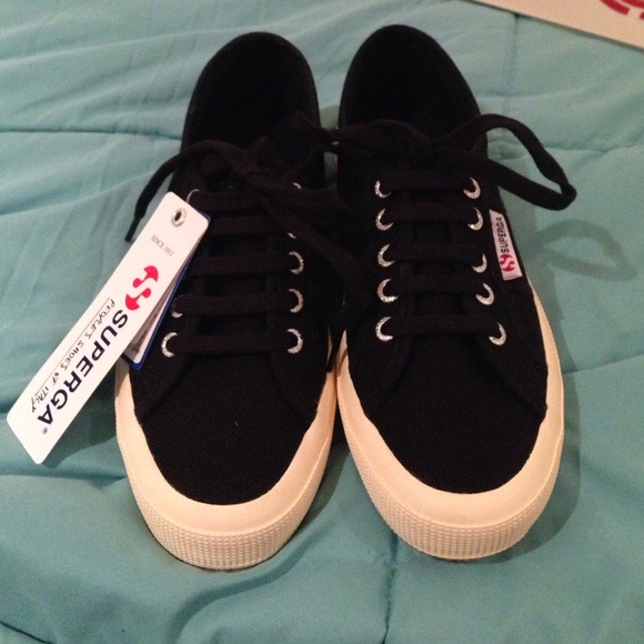 Brand New Black Superga Sneakers