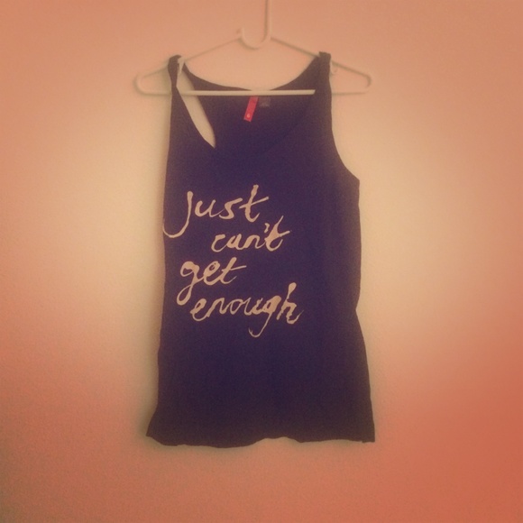 Black tank top