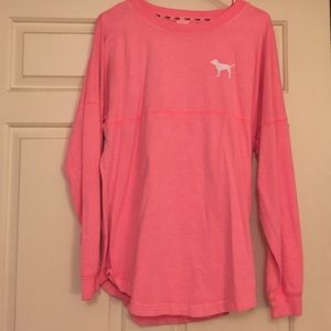 PINK sweatshirt and hollister bra