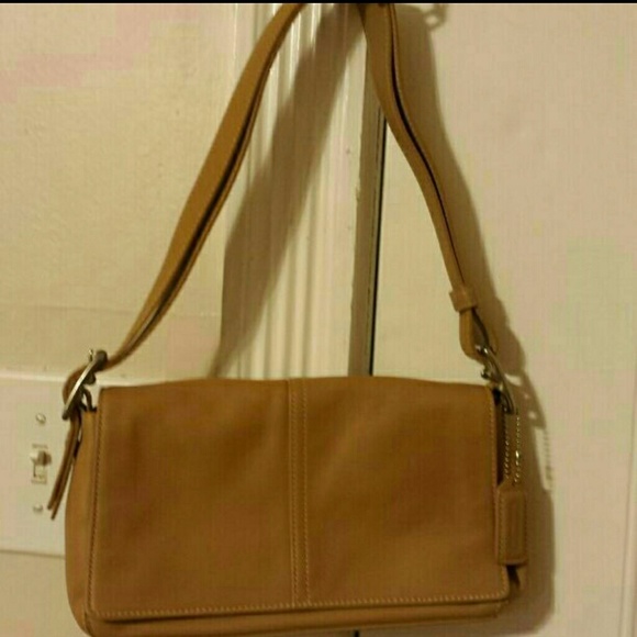 Tan Authentic Coach Purse