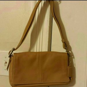 Tan Authentic Coach Purse