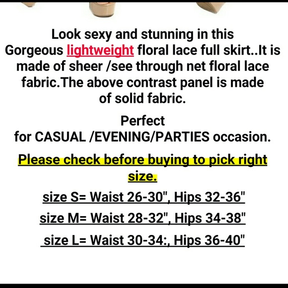 Black High Waist Lace Maxi Skirt NEW - Picture 3 of 3