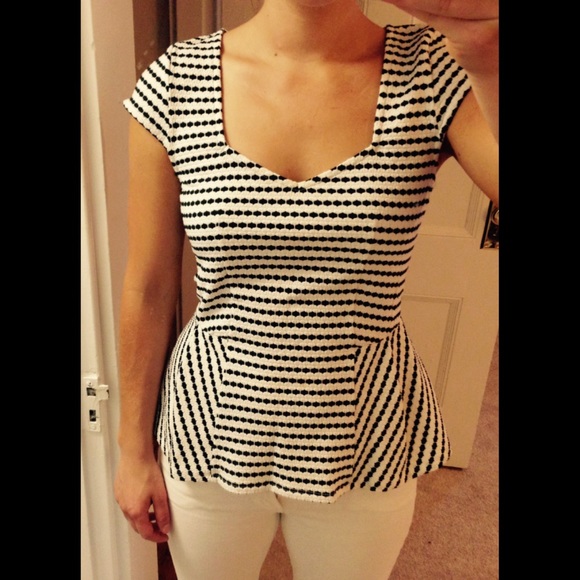 Anthropologie Tops - Anthropologie peplum top perfect condition