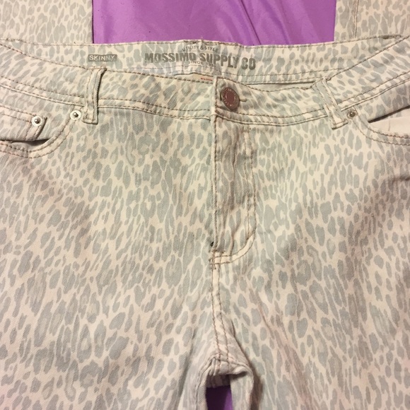Leopard print blue jeans - Picture 3 of 4