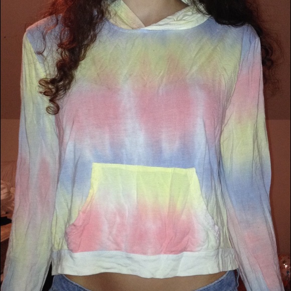 pastel tie dye brandy melville hoodie