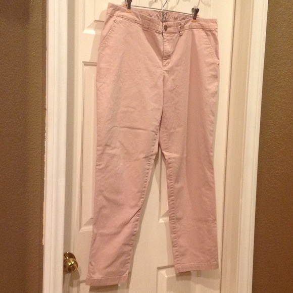 Khakis by Gap, Salmon color, straight leg, size 16