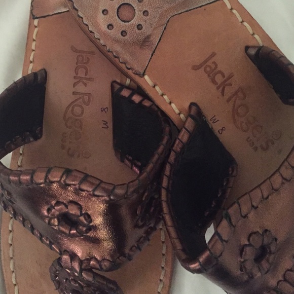 bronze Jack Rogers size 8 - Picture 2 of 3