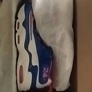 Blue & Pink High Top Nike Sneakers