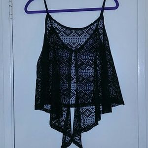 Bueatiful black lace top